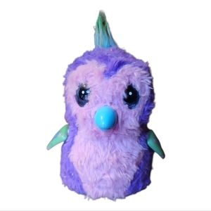 Vtg Hatchimals Bird Penguin Talking Penguin Pink Purple Glittering Garden